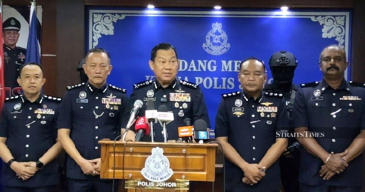 Police bust major methamphetamine operation in Johor Baru, seize RM3.04m haul