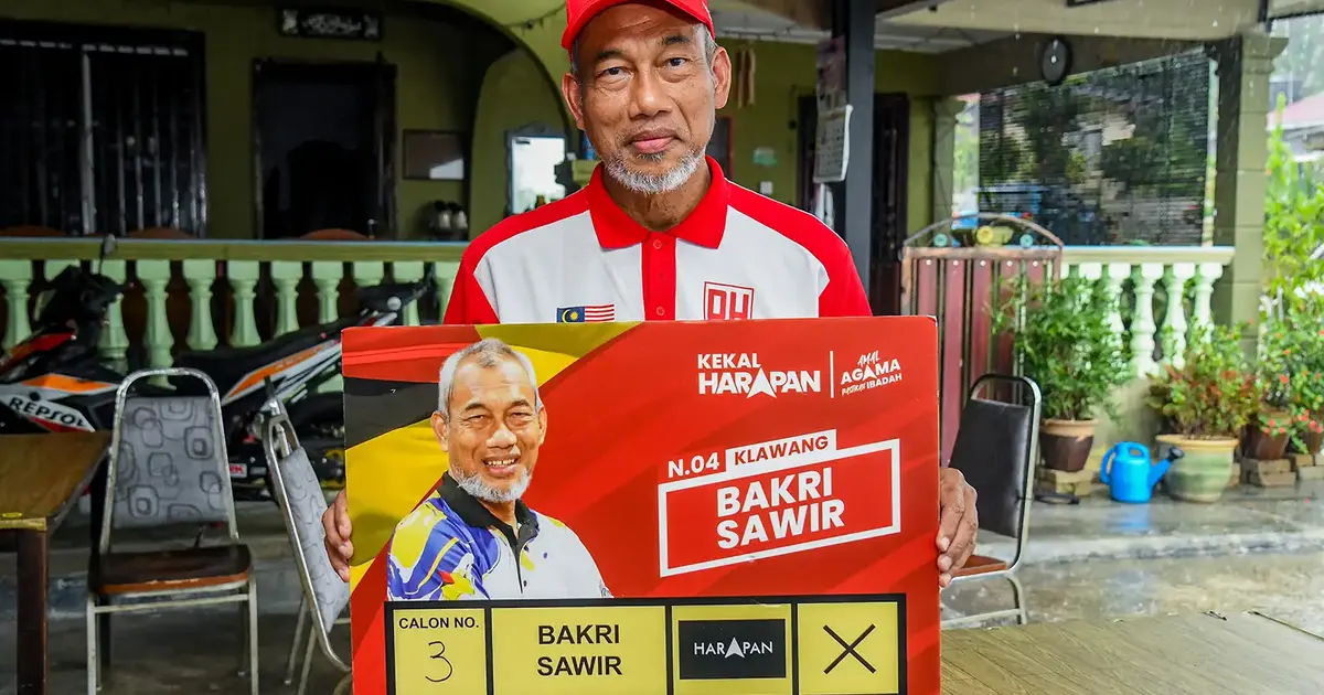 Klawang's Bakri Sawir Confident of Victory Without Umno Support, Despite BN-PN Alliance