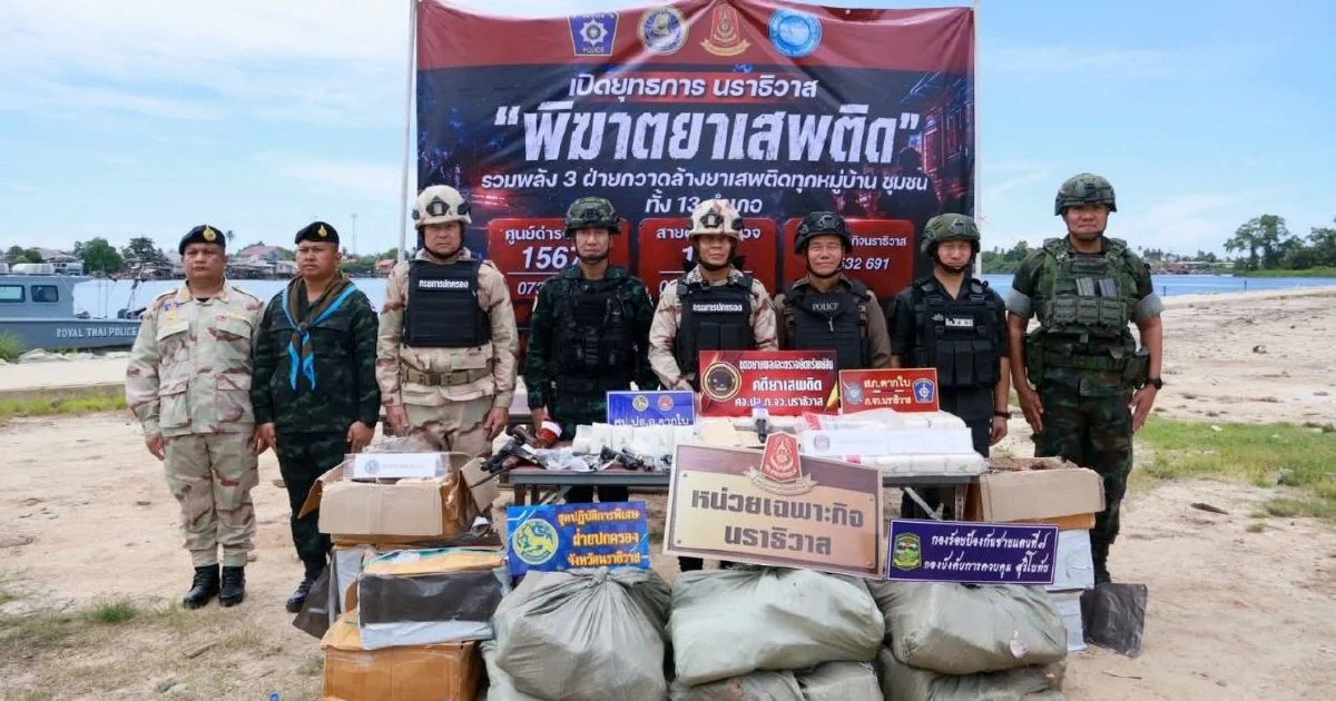 Thai Police Dismantle Drug Ring with Malaysian Connections, Seize RM1.2 Million in Contraband