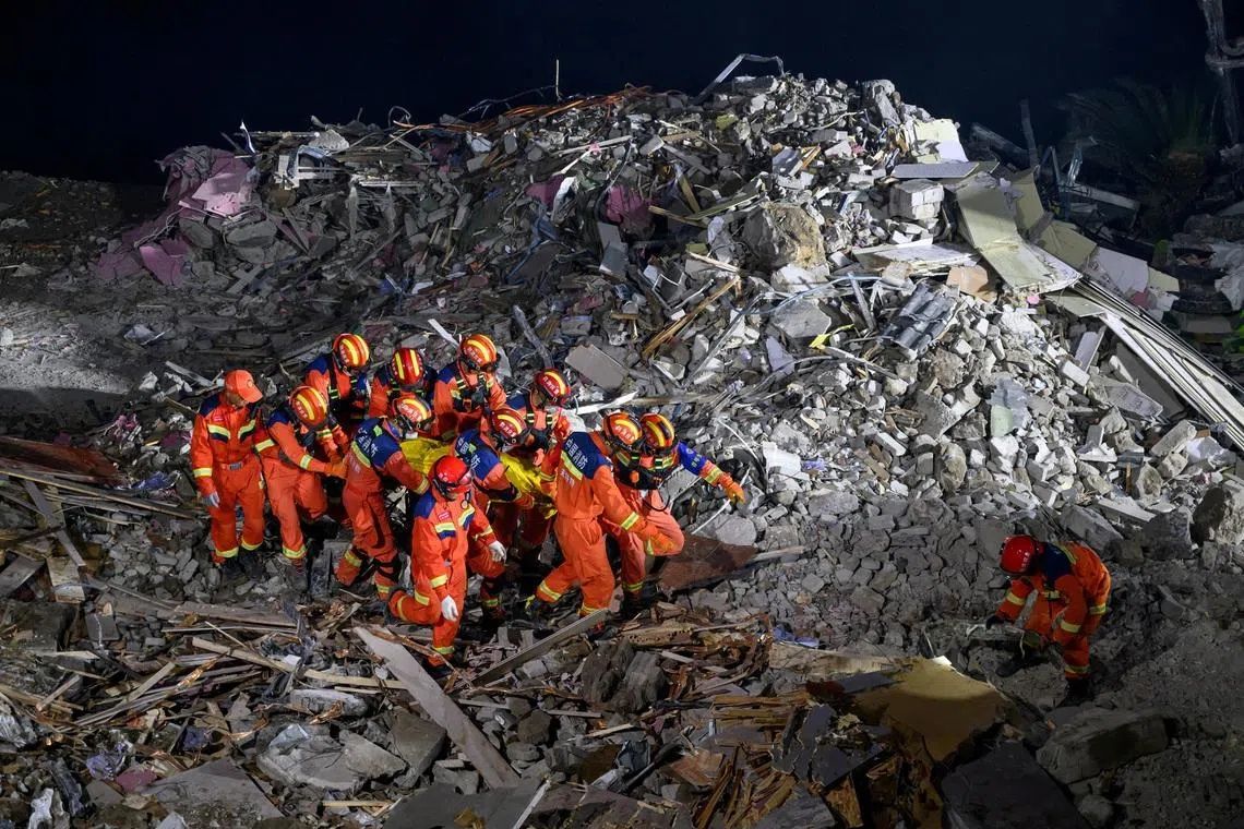 Chinese rescue teams blast through boulders to reach 34 missing after deadly landslide
