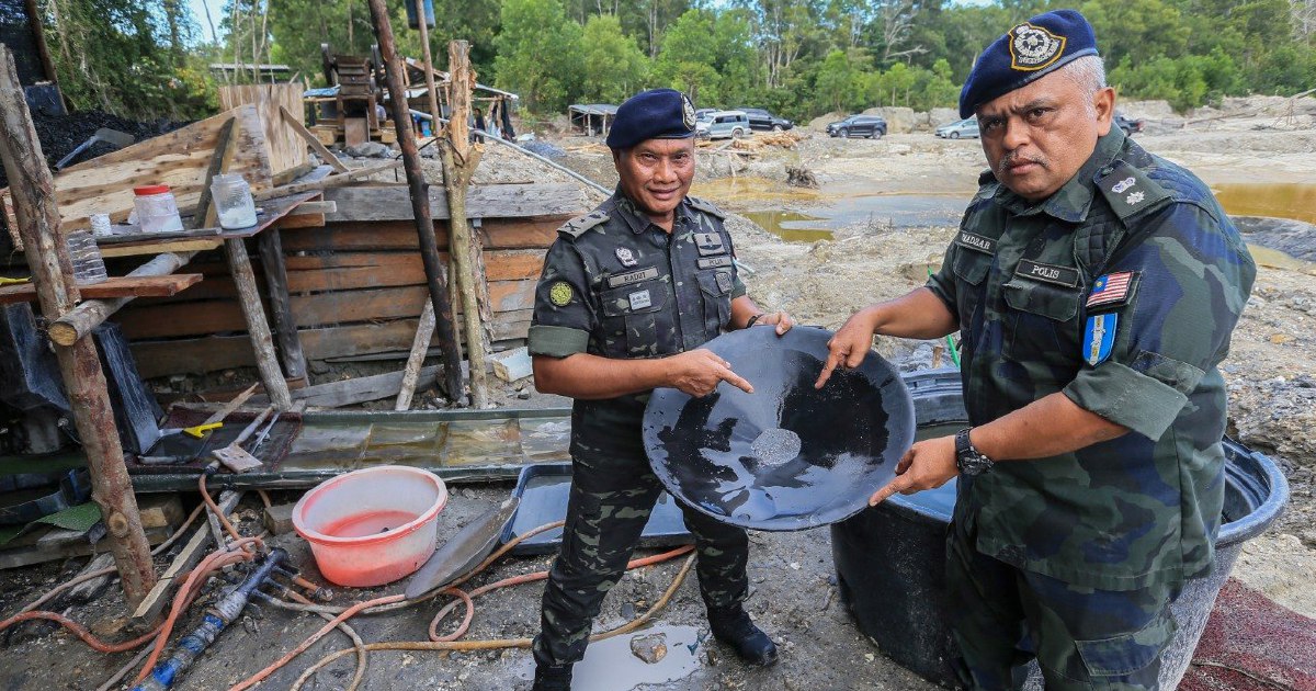 Police dismantle lucrative illegal gold mining operation in Terengganu, busting RM13,000-a-day syndicate