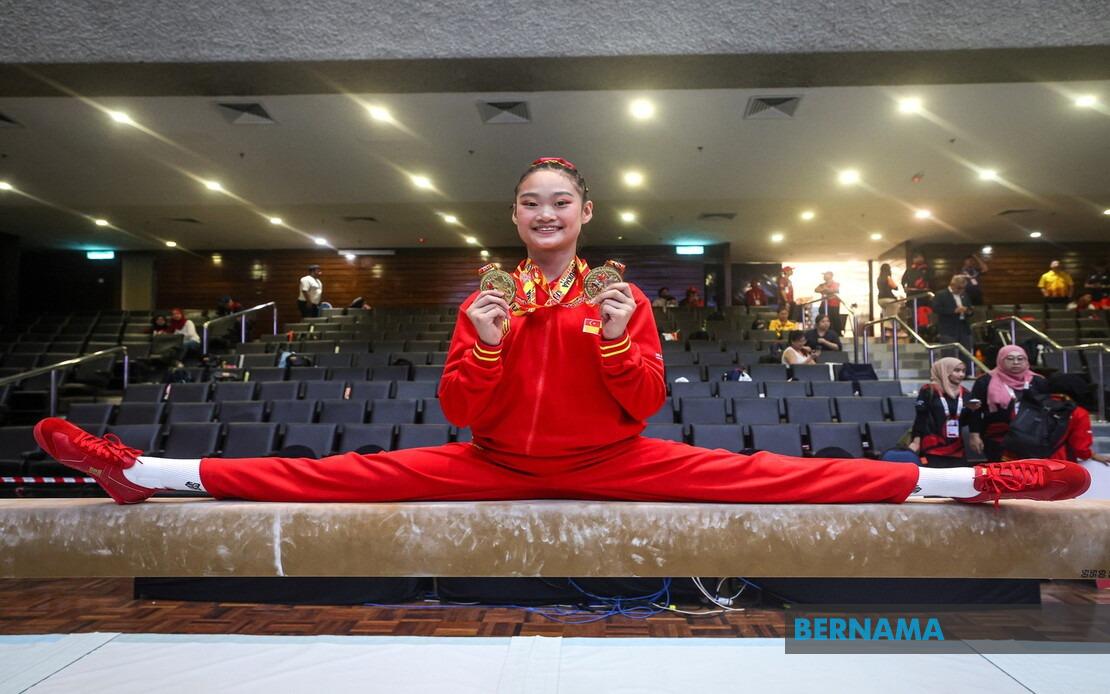 Cadence Teh Defends All-Around Crown with Double Gold at SUKMA 2026