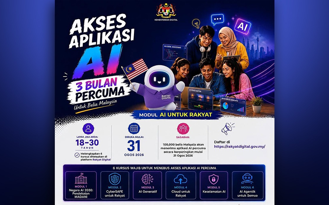 Malaysia's AI for the People Programme Offers Free Training and Tool Access to 100,000 Youth