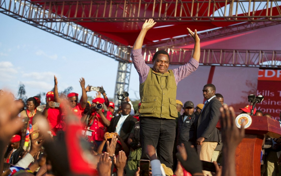 Hichilema Surges Towards Second Term as Zambian President