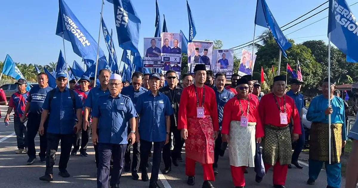 Muhyiddin leads PN rally as Bersatu fields Sahruddin for Bukit Kepong battle