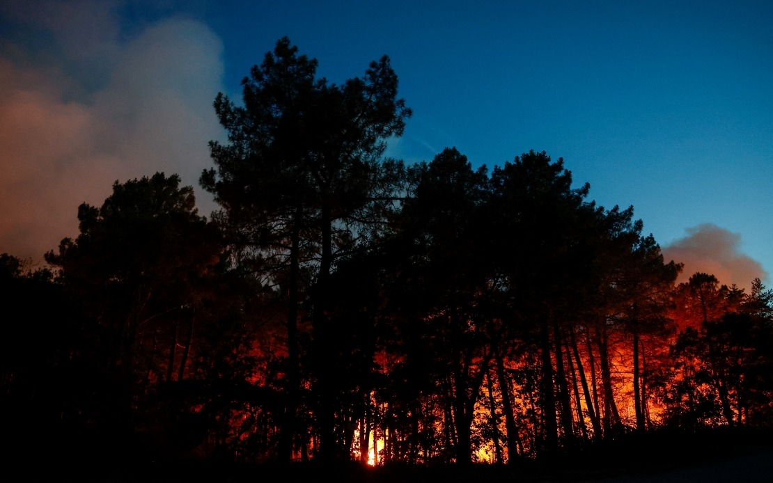 Major Wildfire Sweeps Through Fontainebleau Forest Near Paris; Arson Suspected