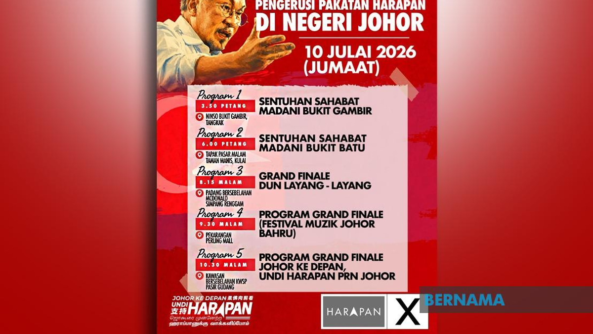 Anwar Stages Final Push Across Johor as State Election Enters Home Stretch