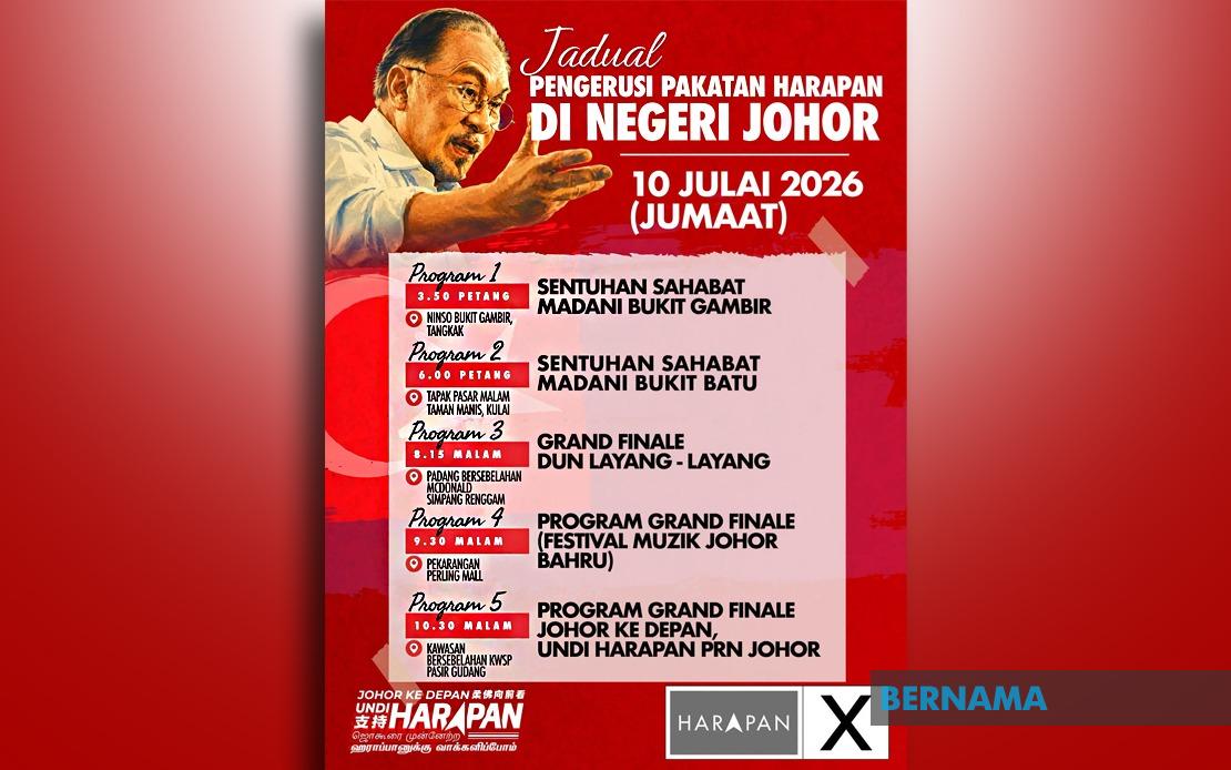 Anwar Stages Final Push Across Johor as State Election Enters Home Stretch
