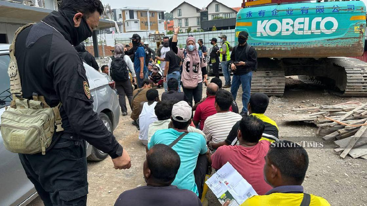 528 Foreign Workers Detained in Nationwide Immigration Sweep Across Malaysian Construction Sites