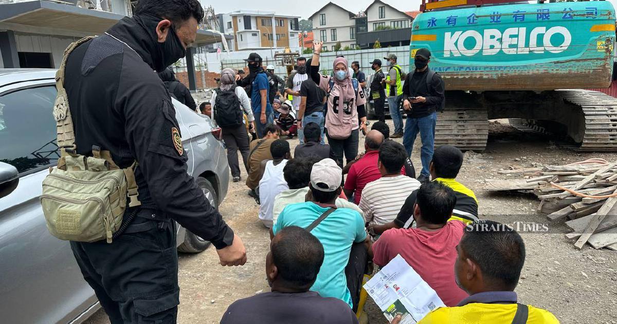528 Foreign Workers Detained in Nationwide Immigration Sweep Across Malaysian Construction Sites