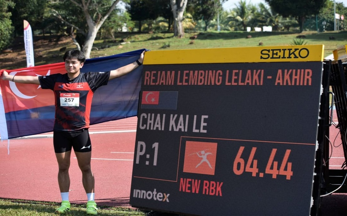 Chai Kai Le Breaks 26-Year SUKMA Javelin Record at Selangor 2026 Games