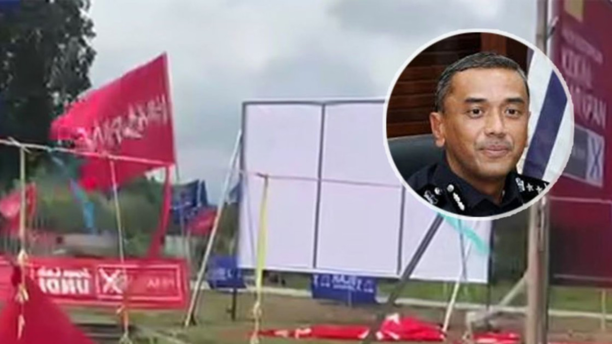 First Arrest Made in Negri Sembilan for Election Flag Vandalism
