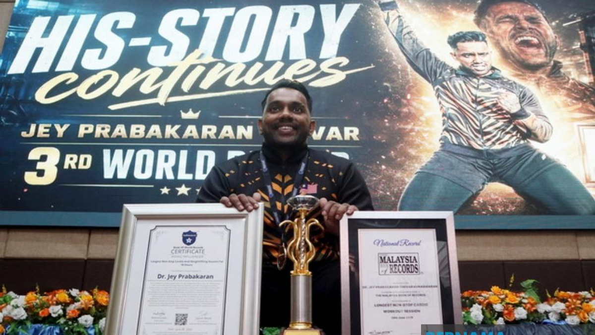 Dr Kjey Sets Third World Record in 18-Hour Fitness Challenge, Honours Late Father
