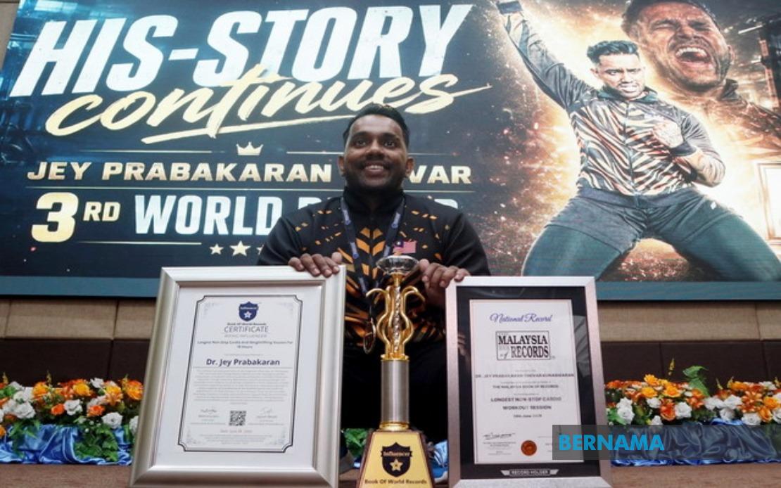 Dr Kjey Sets Third World Record in 18-Hour Fitness Challenge, Honours Late Father
