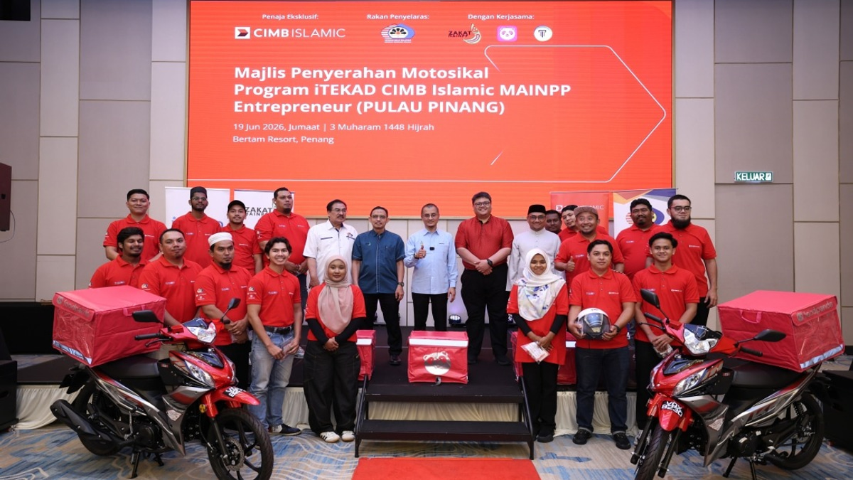 Twenty entrepreneurs receive motorcycles under CIMB Islamic-MAINPP programme in Penang