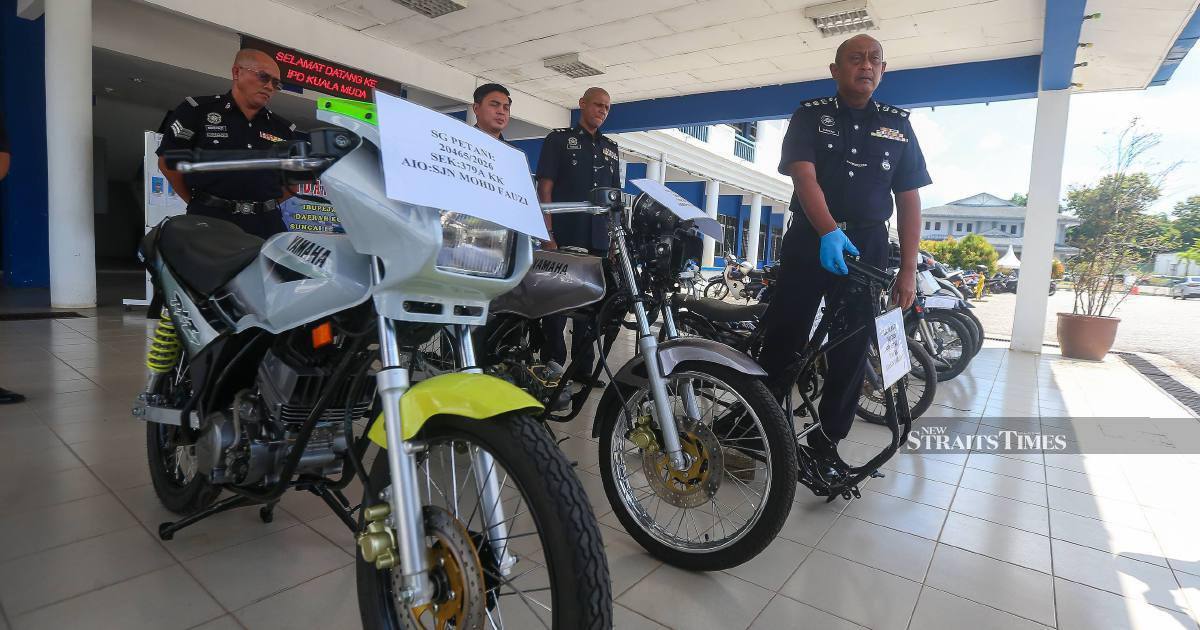 Four Teenagers Arrested Over Series of Motorcycle Thefts Near Sungai Petani