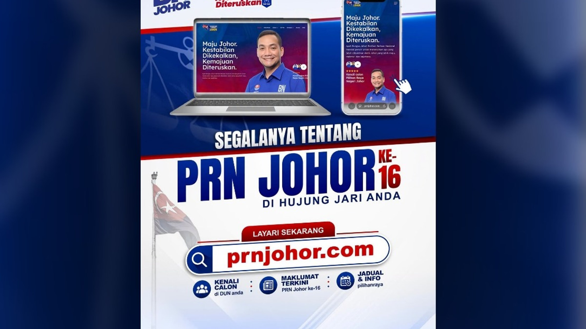 BN Directs Johor Voters to Official Website for Candidate Information