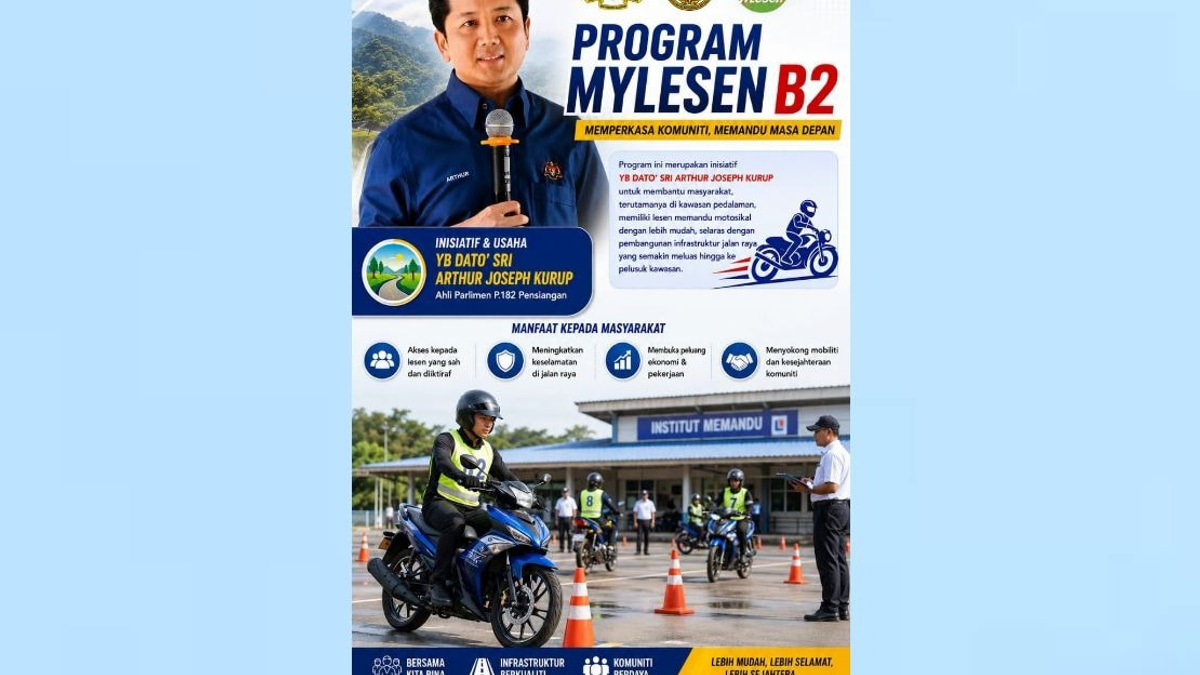 MyLesen B2 Brings Motorcycle Licensing to Pensiangan, Easing Access for Rural Sabahans