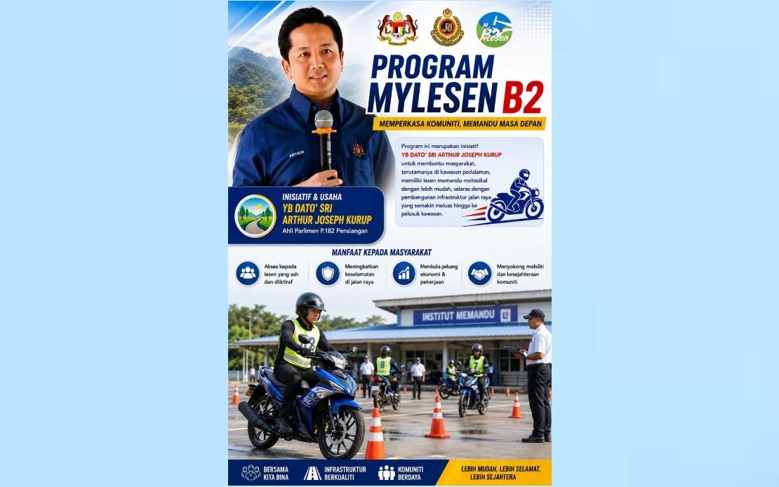 MyLesen B2 Brings Motorcycle Licensing to Pensiangan, Easing Access for Rural Sabahans