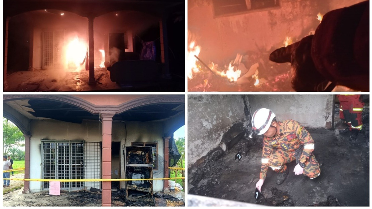 Myanmar Refugee Family Perishes in Bagan Serai House Fire; Wife Injured