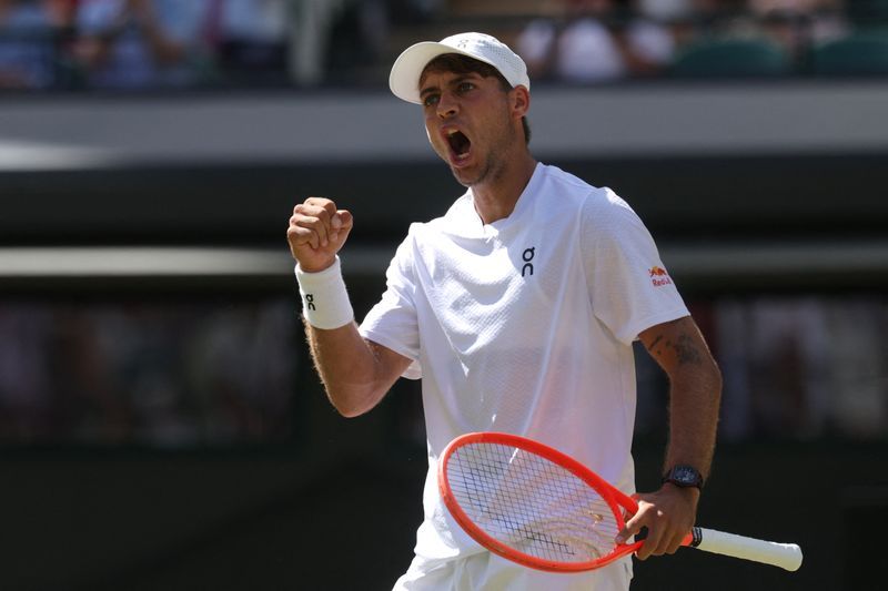 Cobolli Powers Past De Minaur to Reach Wimbledon Quarter-Finals