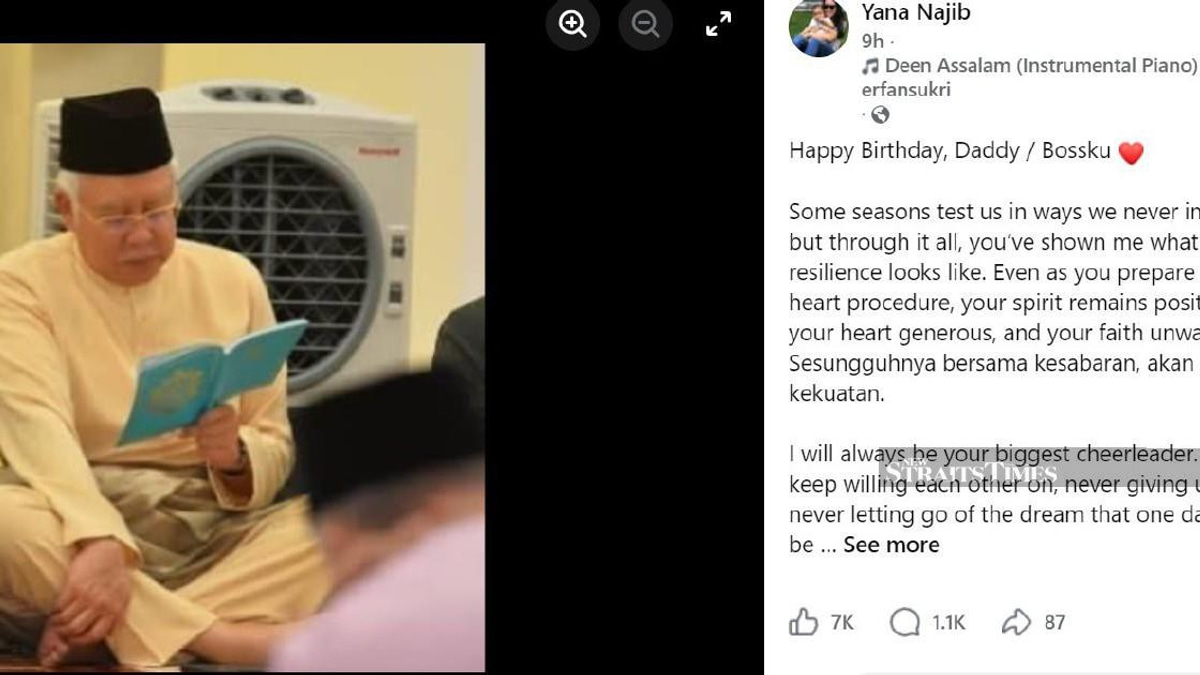 Najib thanks supporters as daughter shares emotional birthday tribute ahead of heart procedure