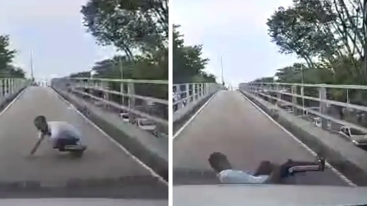Myanmar National Who Fell from Batu Lanchang Flyover Had Prior Police Records