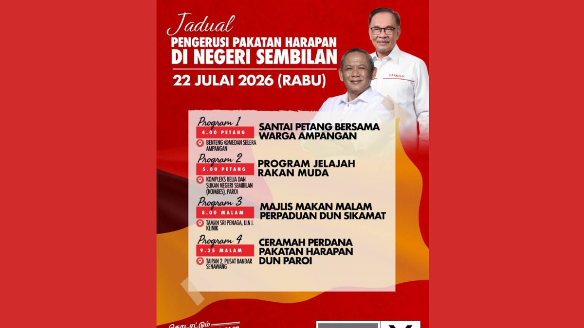 Anwar Launches Major Push in Negeri Sembilan as PH Eyes State Election Victory