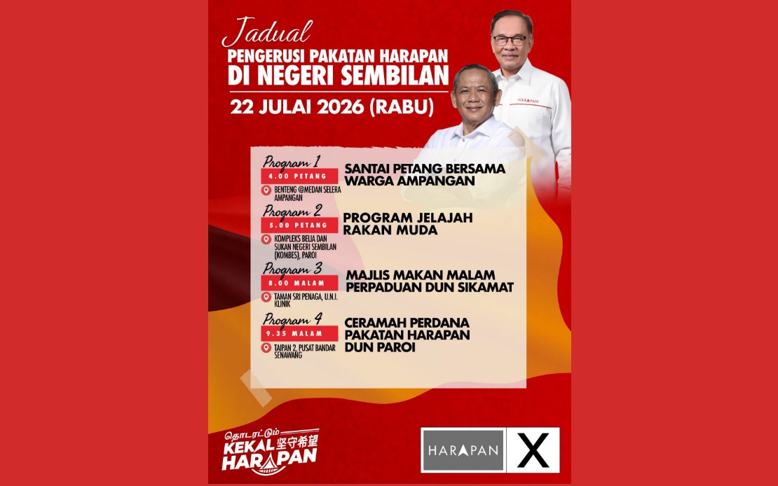 Anwar Launches Major Push in Negeri Sembilan as PH Eyes State Election Victory