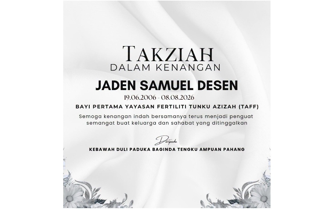 Tunku Azizah Mourns Death of First TAFF Baby Born Through IVF