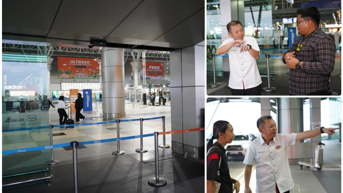 Woman Driver Injured After SUV Crashes Through Glass Entrance at Kota Kinabalu Airport