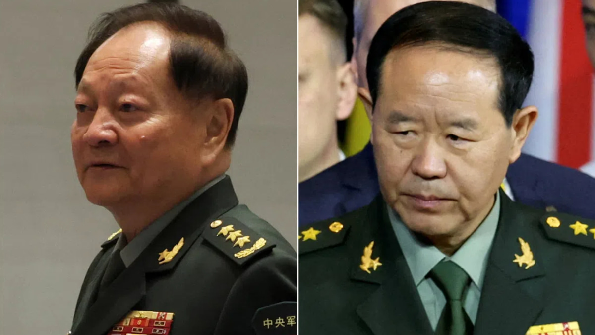 China removes two top generals from military command in latest corruption purge