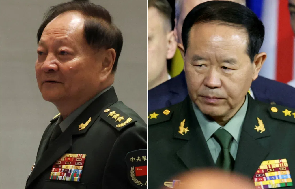 China removes two top generals from military command in latest corruption purge