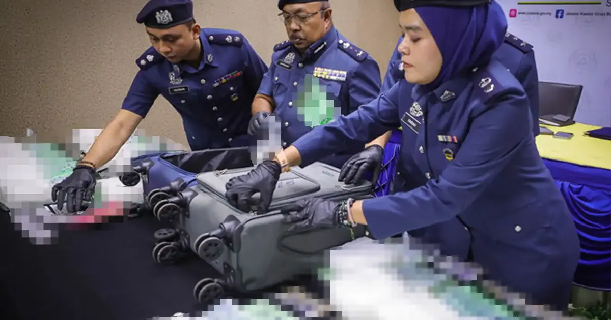 Two men arrested at Kuching airport with drugs worth RM1.32 million