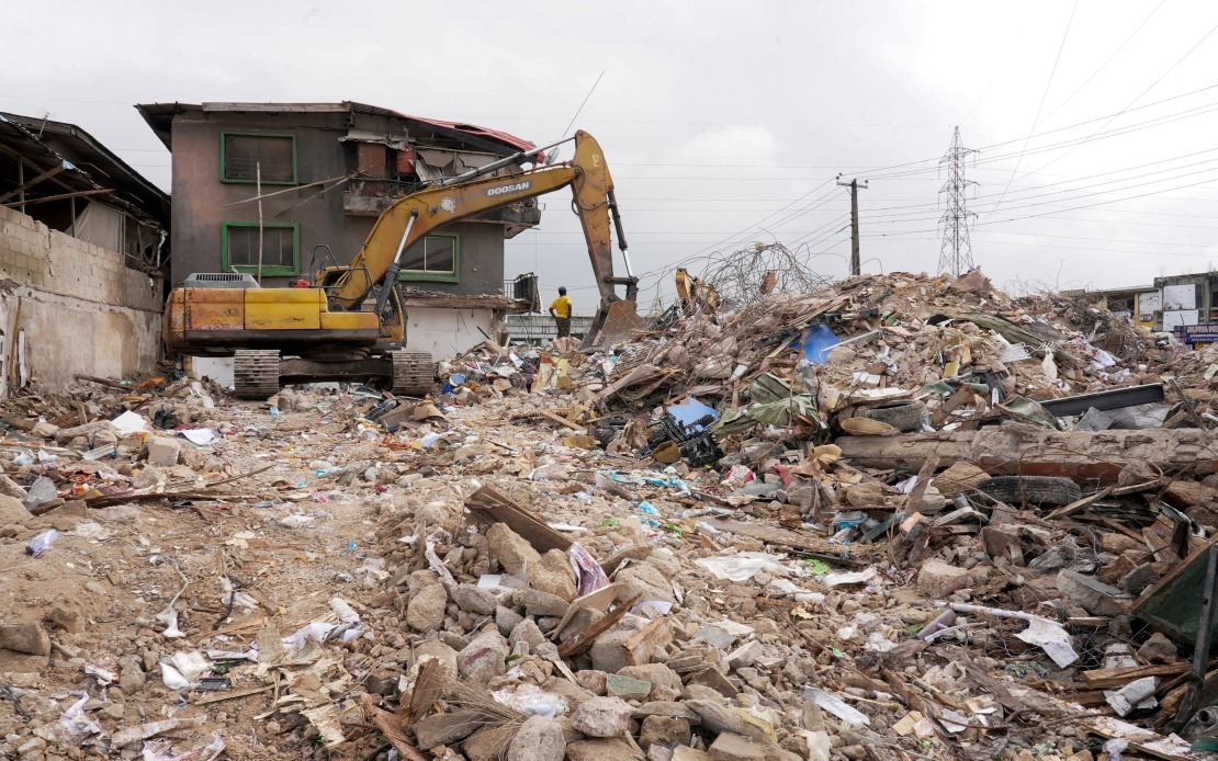 Nine Dead, 27 Rescued After Three-Story Complex Collapses in Lagos