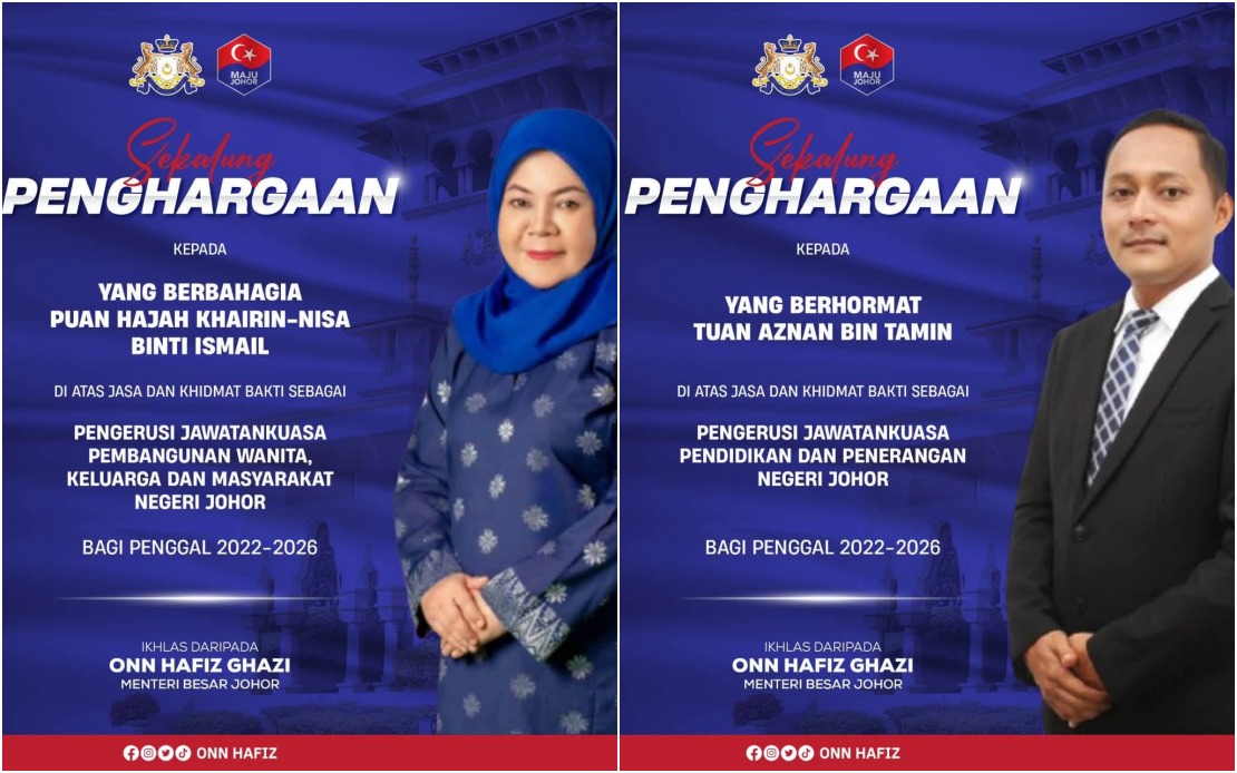 Onn Hafiz Acknowledges Outgoing Exco Members as Johor Reshuffles State Administration